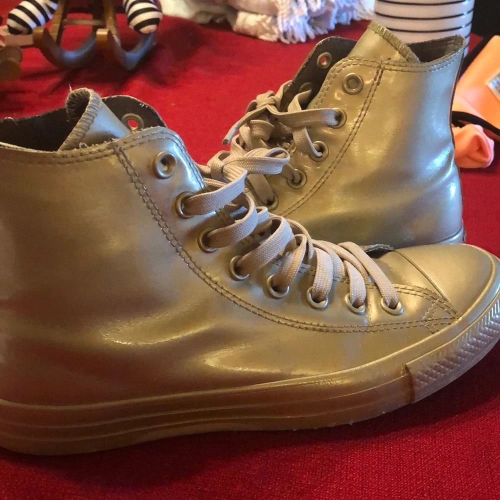 Converse Chuck Taylor All Star Metallic Rubber High Top Sneakers